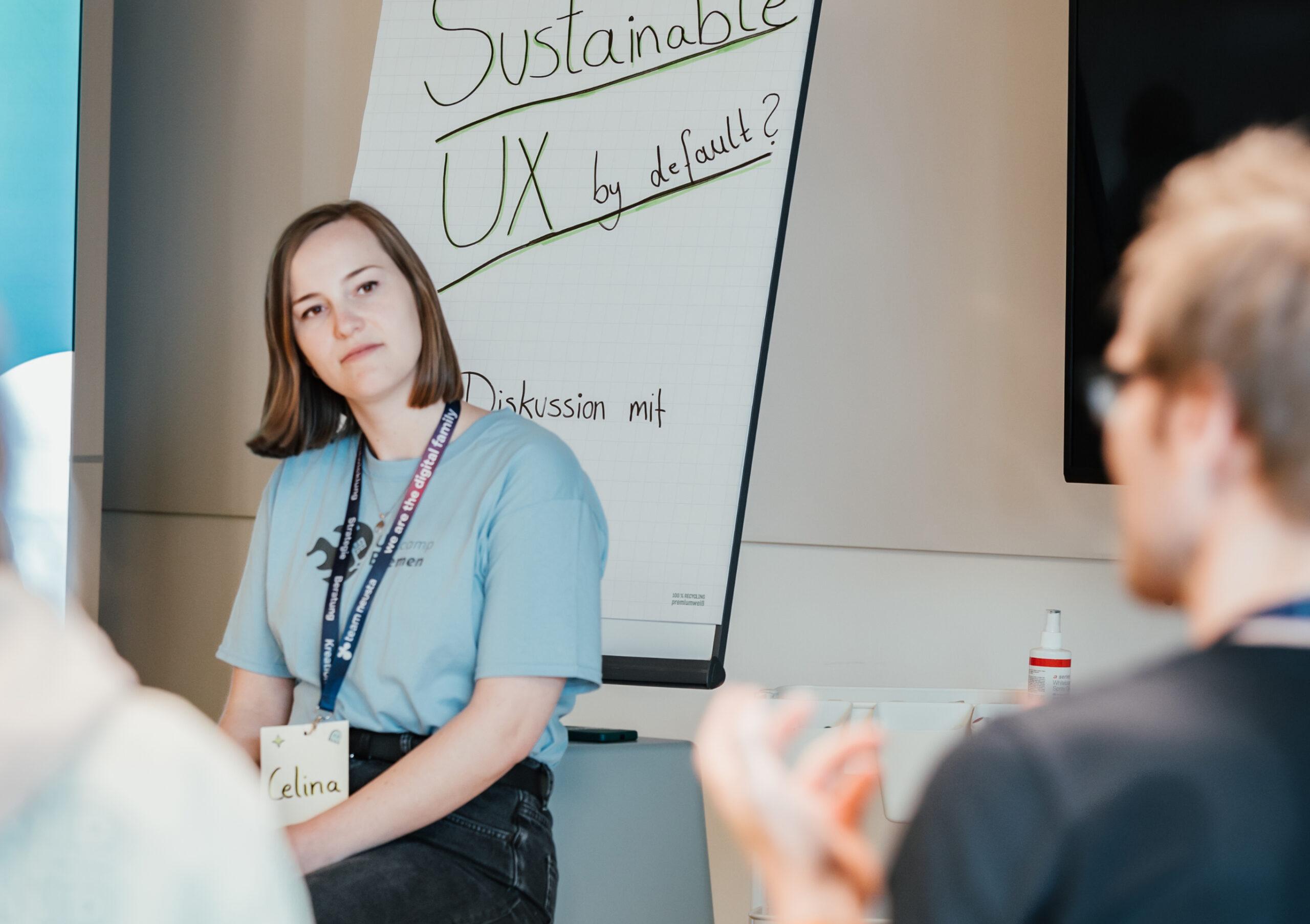 Diskussionsrunde über Sustainable UX